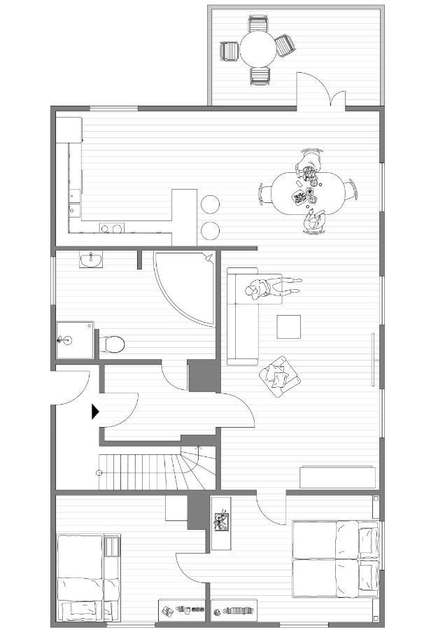 Old School Pa Eidslandet - Exclusive Apartment מראה חיצוני תמונה